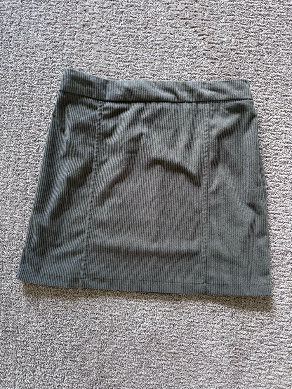 Gray Corduroy Skirt